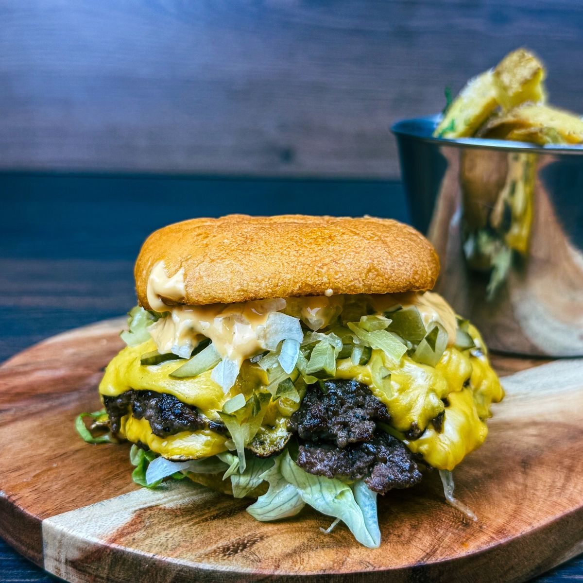 Double Cheese Smashed Burger